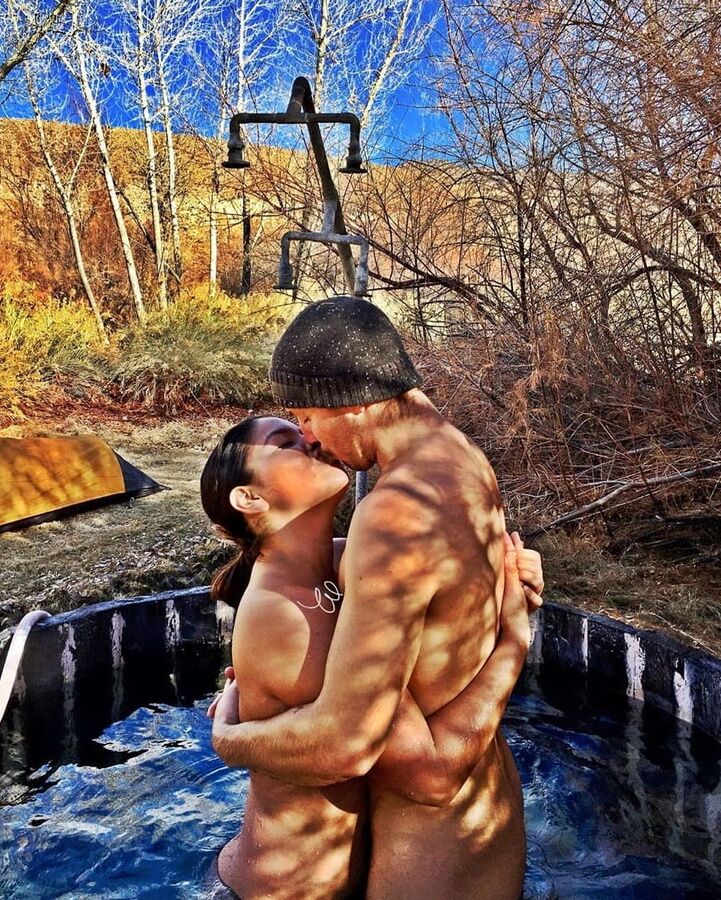 Beautiful nature and nude of a beautiful woman