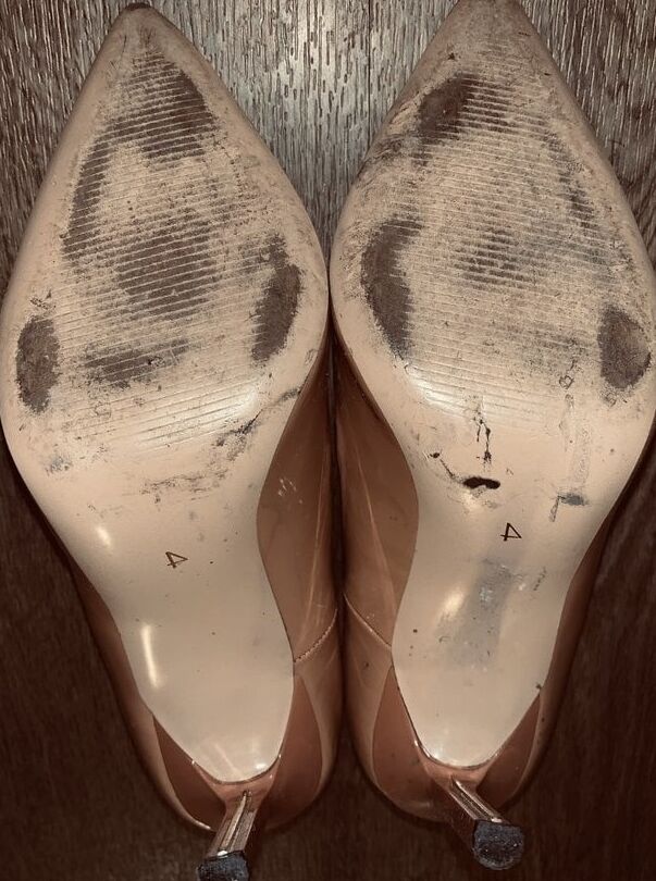 Lick it clean that shoes!