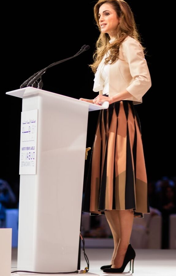 Queen Rania of Jordon in Pantyhose