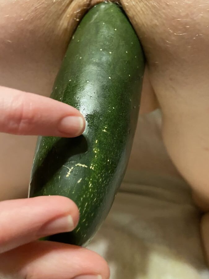 Slut fucking Cucumber!!!