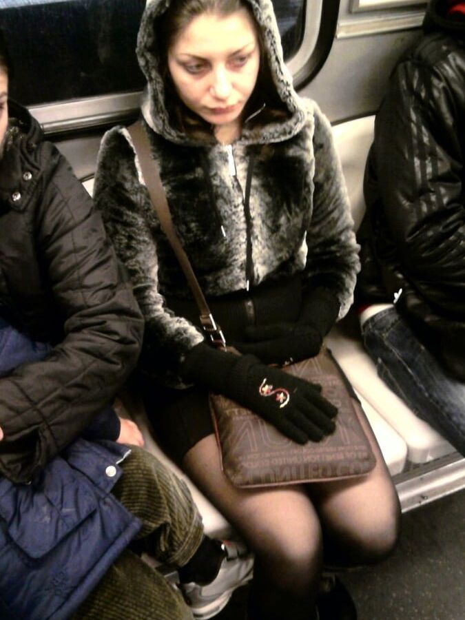 Street Pantyhose - Stations and Trains