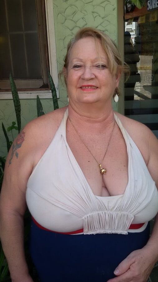 Clothed Granny - Big Boobs