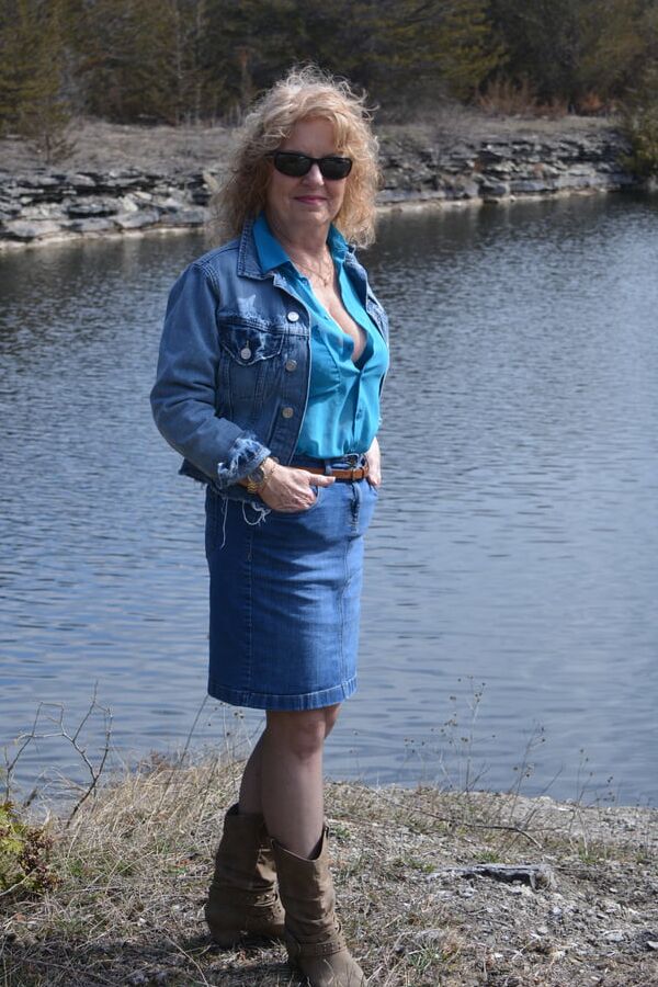 Country Time Blue Bra and Panty