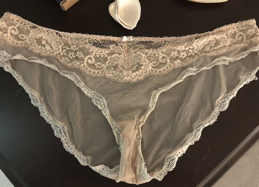 Wife upskirt flash and her panties plus my cock