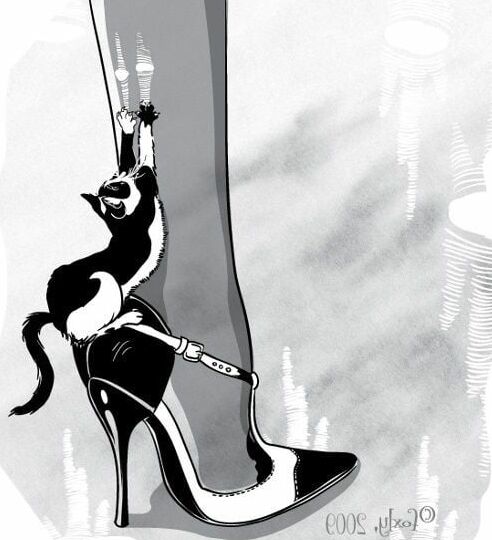 High heel in the fine arts