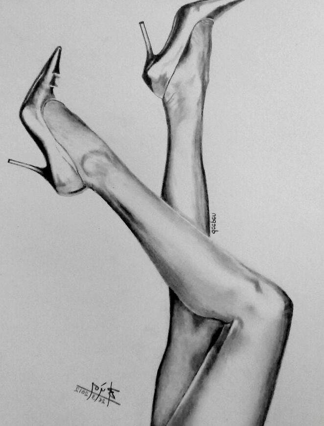 High heel in the fine arts