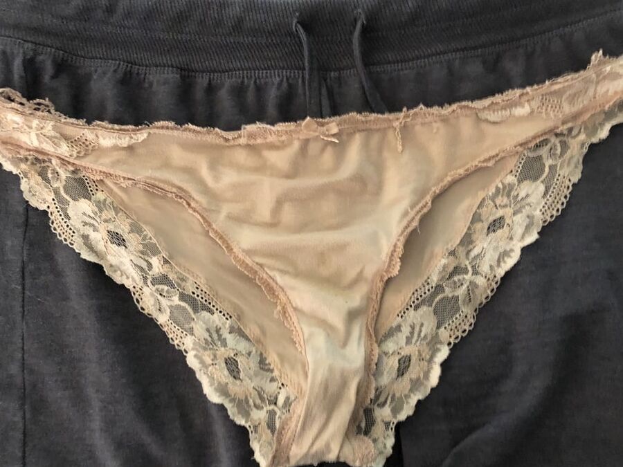 Wife upskirt flash and her panties plus my cock