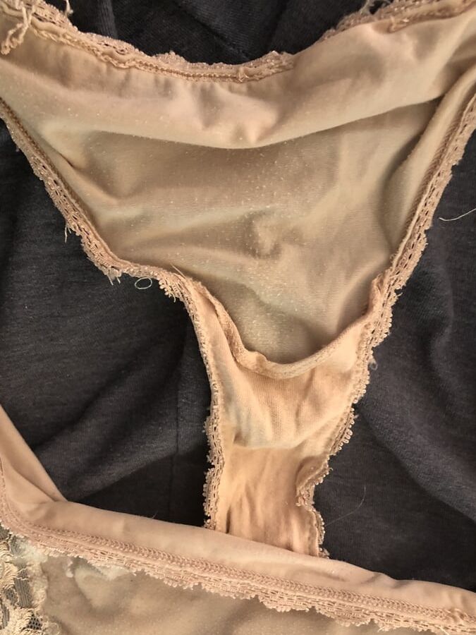 Wife upskirt flash and her panties plus my cock