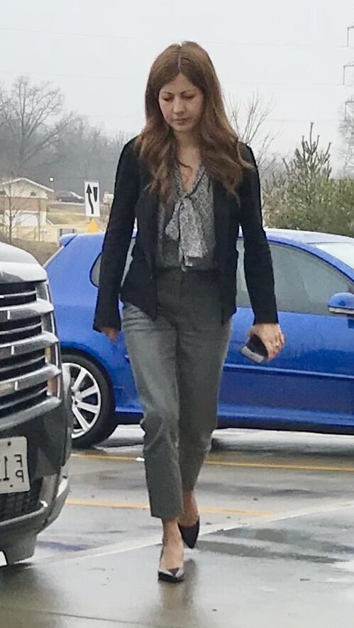 Pretty slim milf VPL