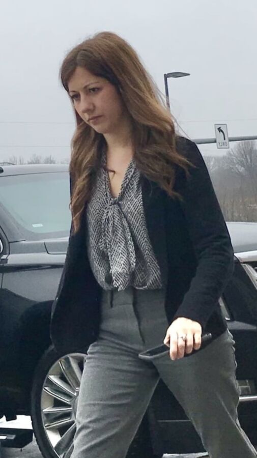 Pretty slim milf VPL