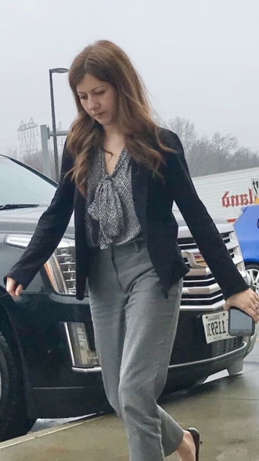 Pretty slim milf VPL