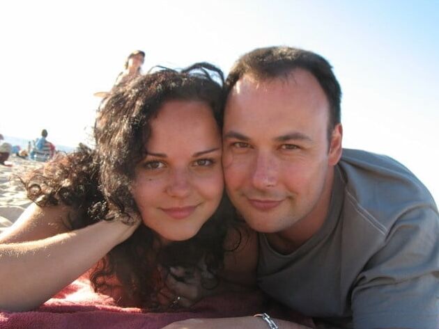 Nudist Couple on Holiday in Italy Venezia