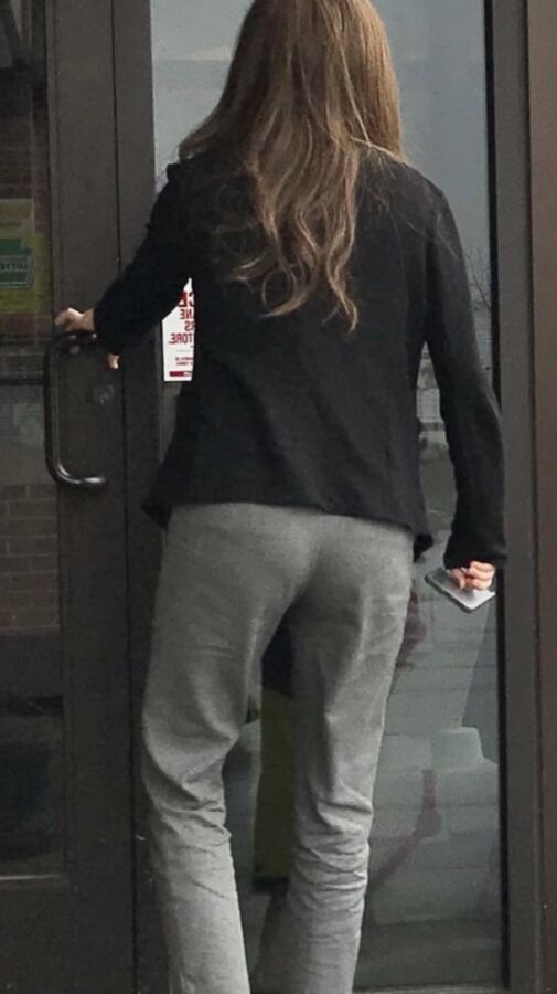 Pretty slim milf VPL