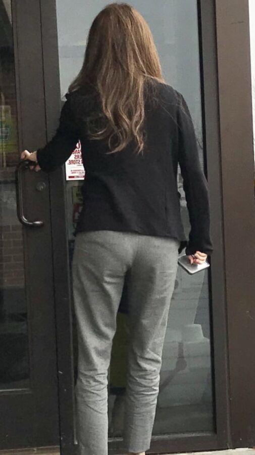 Pretty slim milf VPL
