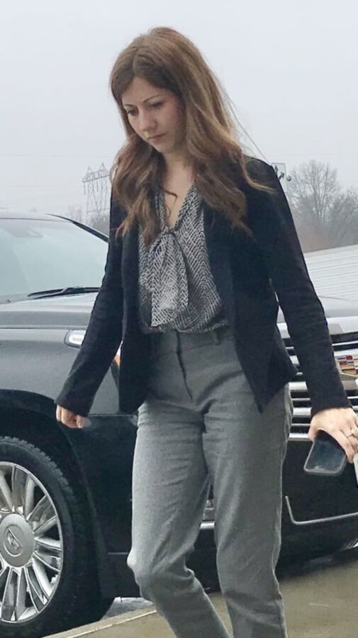 Pretty slim milf VPL