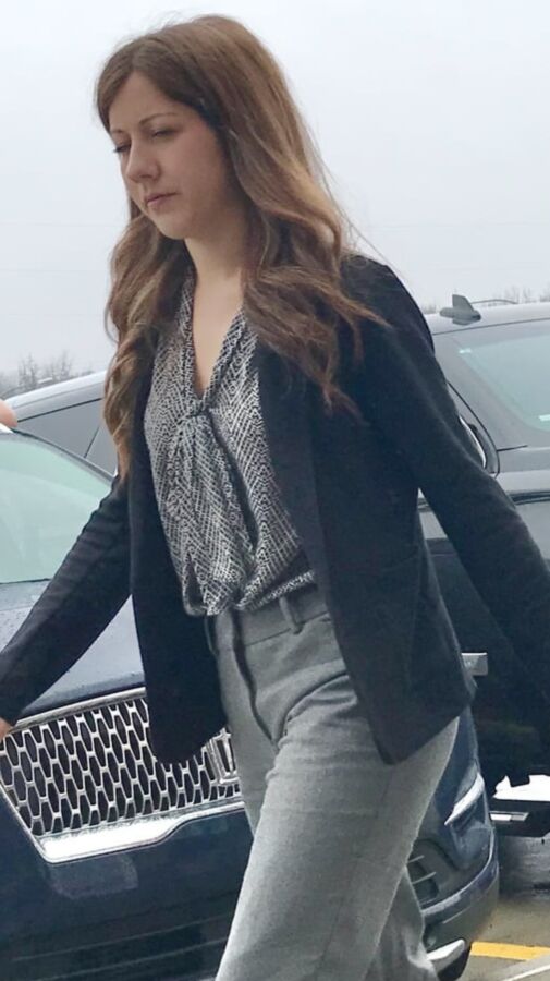 Pretty slim milf VPL