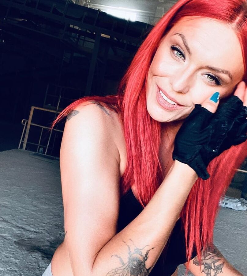 Joanna Ruda Red Lazer Redhead Polish Celeb Singer