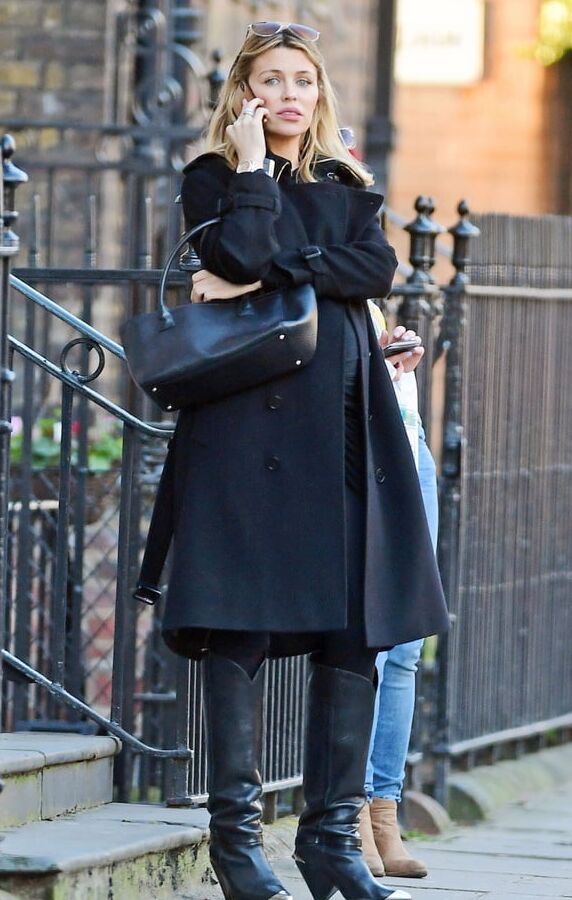 Female Celebrity Boots &amp; Leather - Abbey Clancy