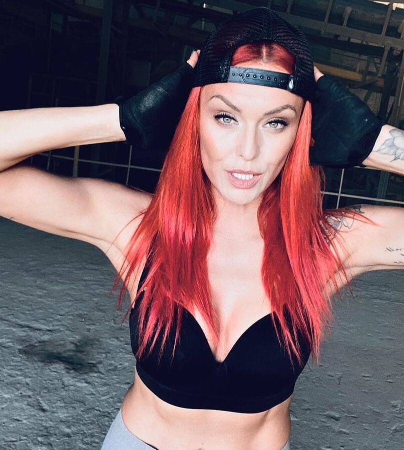 Joanna Ruda Red Lazer Redhead Polish Celeb Singer