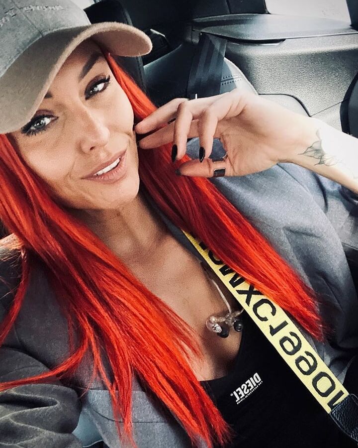 Joanna Ruda Red Lazer Redhead Polish Celeb Singer