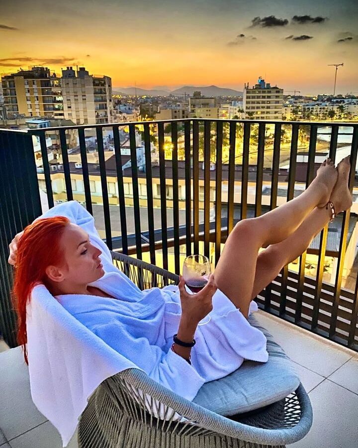 Joanna Ruda Red Lazer Redhead Polish Celeb Singer