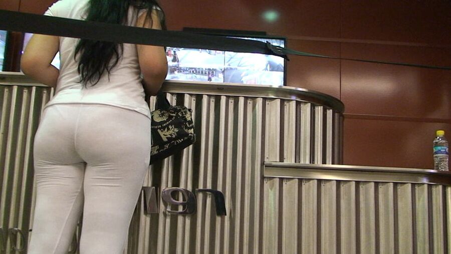 Spanish brunette ass in white GLUTEUS DIVINUS