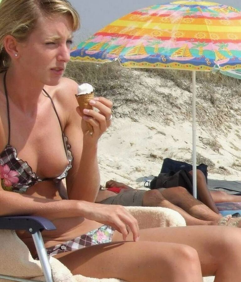 Voyeurisme furtif a la plage