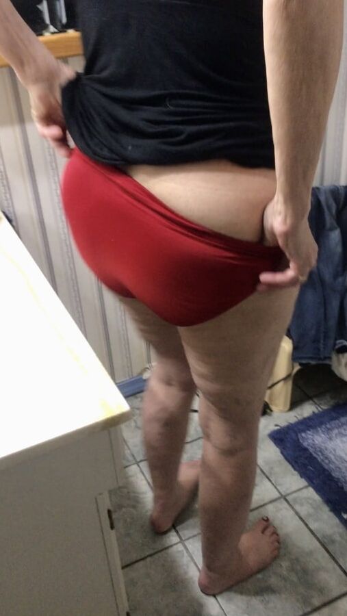 wife Rose panty covered ass gilf