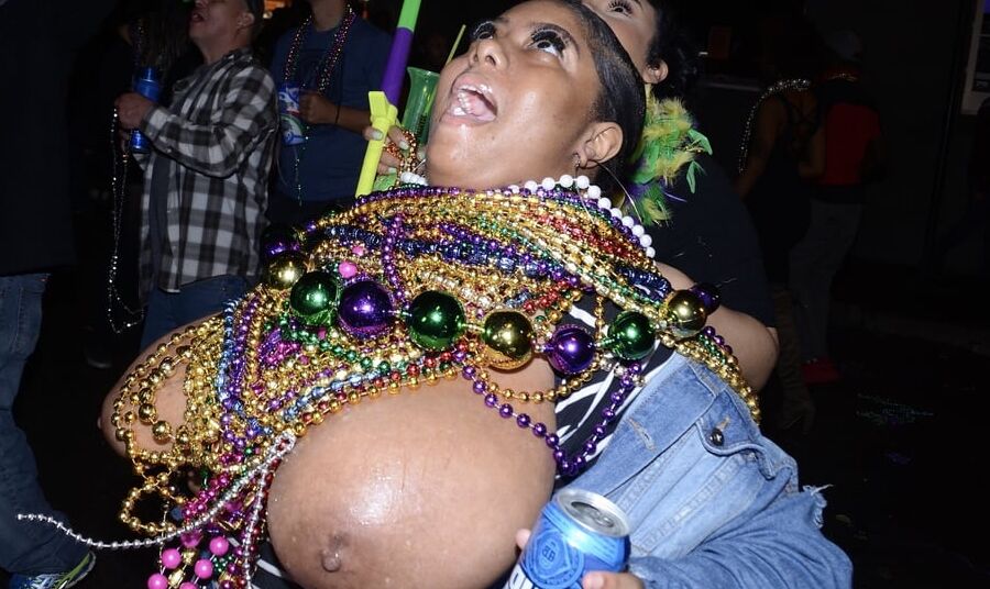 Black Mardi Gras Tits