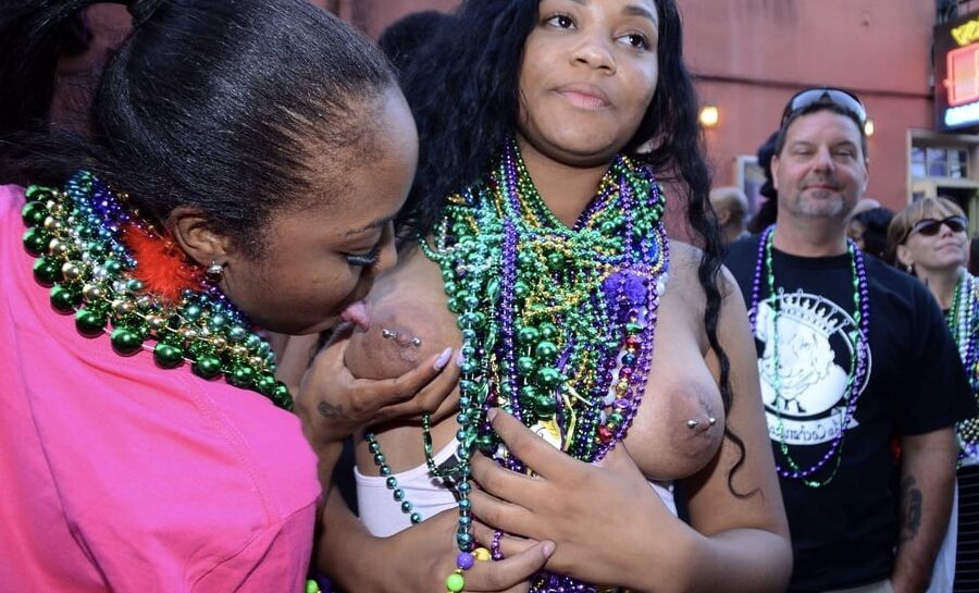 Black Mardi Gras Tits