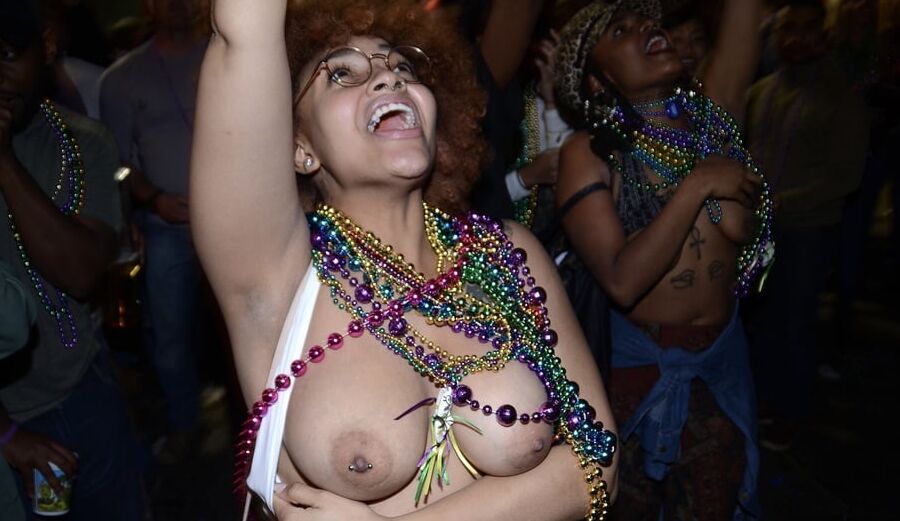 Black Mardi Gras Tits