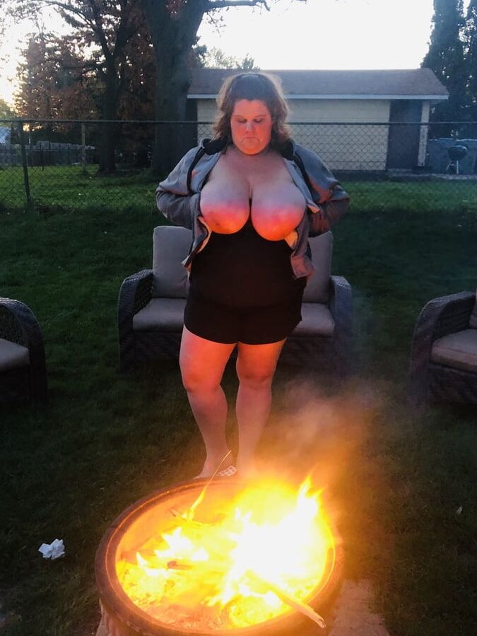Late night by the fire