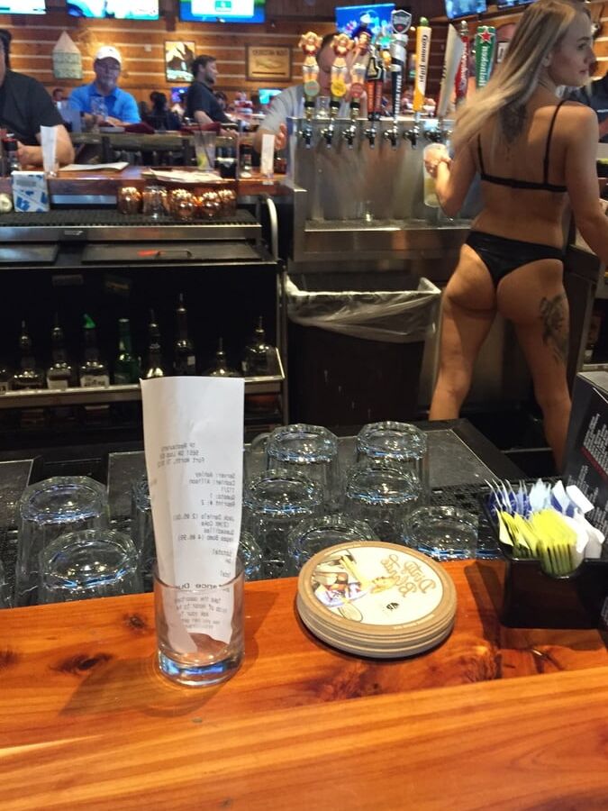 nice ass thong bartenders twin peaks