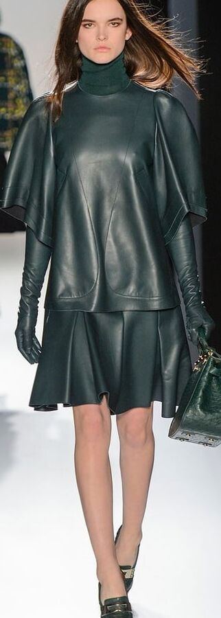 Different Coloured Leather Dress - by Redbull