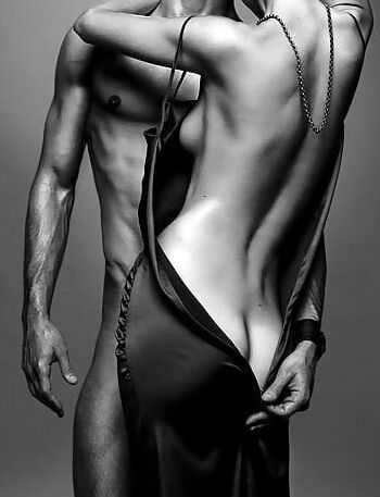 In black and white