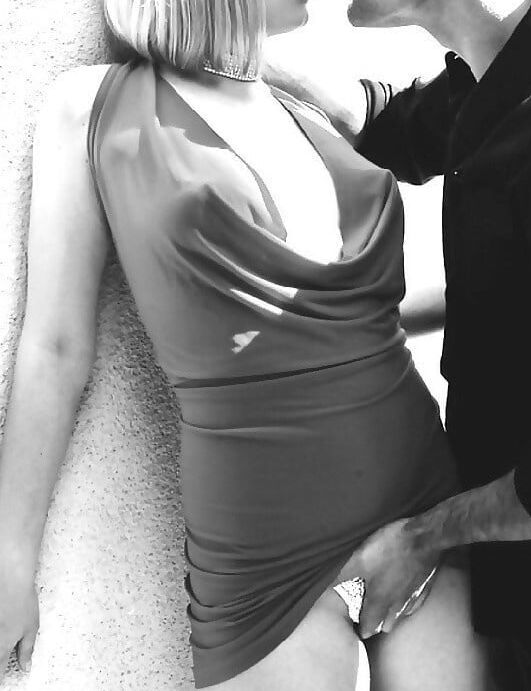 In black and white