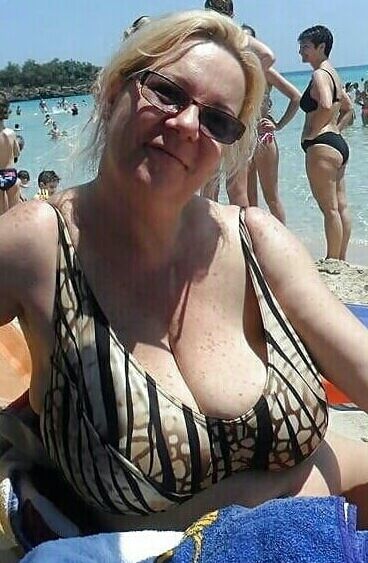 Mature ladies at the beach