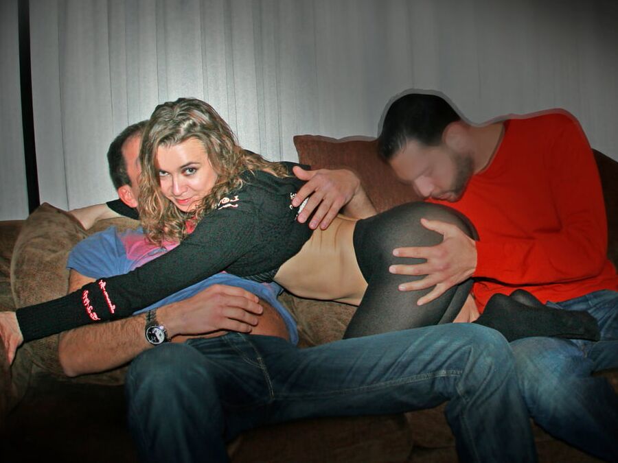 Greek cuckold slut Irina - DP threesome &amp; husband watching
