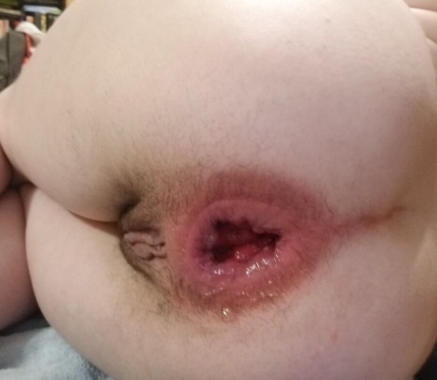 WIDE open and GAPING