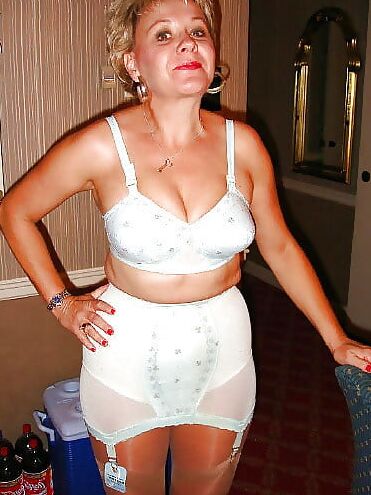 Mature girdles and stockings