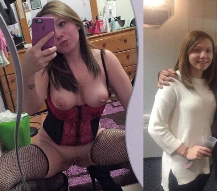 Amateurs dressed undressed selfies &amp; posing