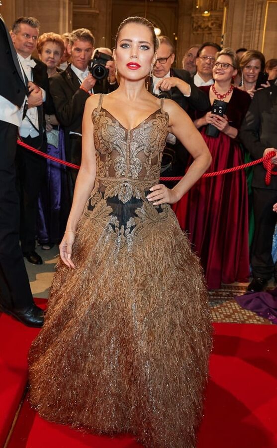 Sylvie Meis At Opernball at Staatsoper in Vienna