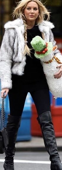 Female Celebrity Boots &amp; Leather - Stephanie Pratt