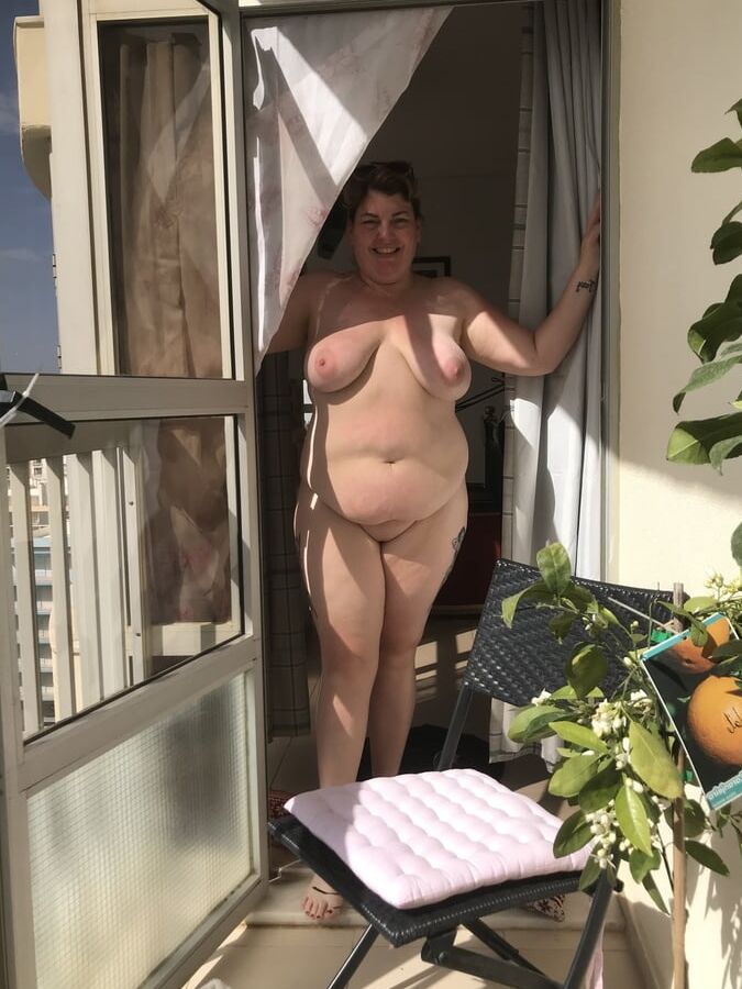 Sat on my balcony in the sun