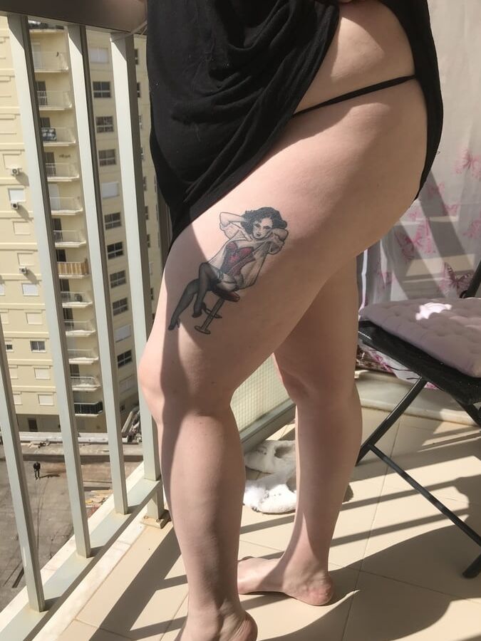 Sat on my balcony in the sun