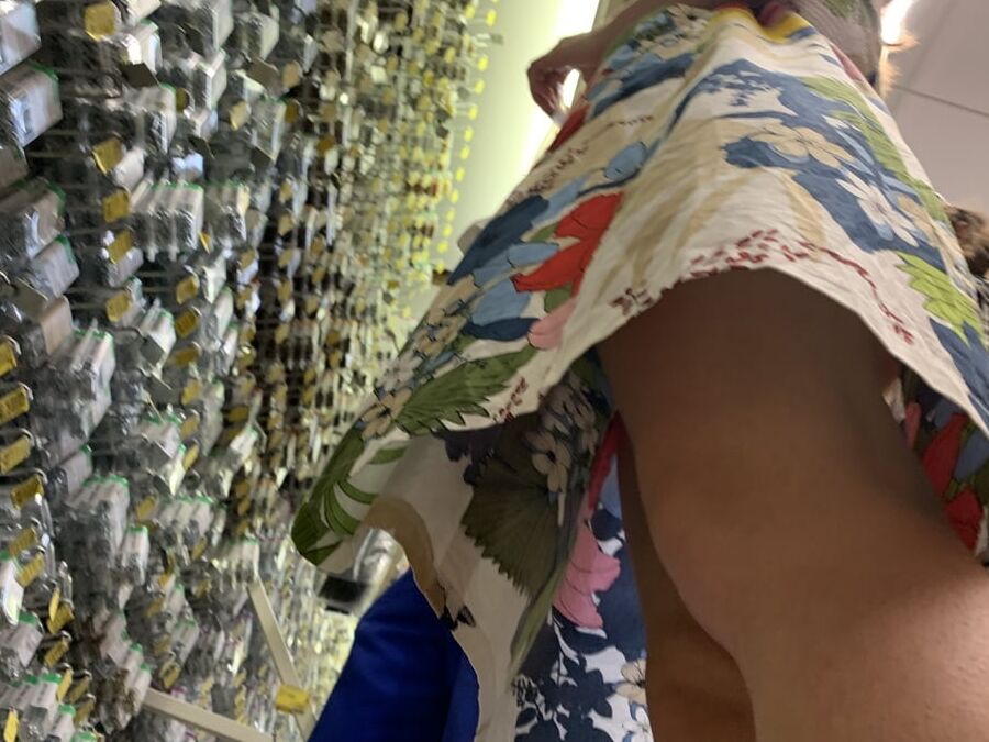Two girls. Double upskirt.