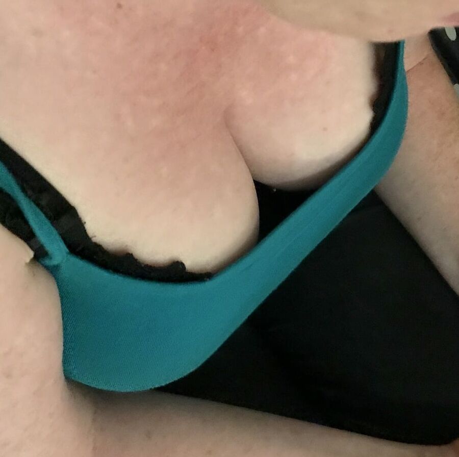 Sexy curvy blond with large boobs and huge areolas