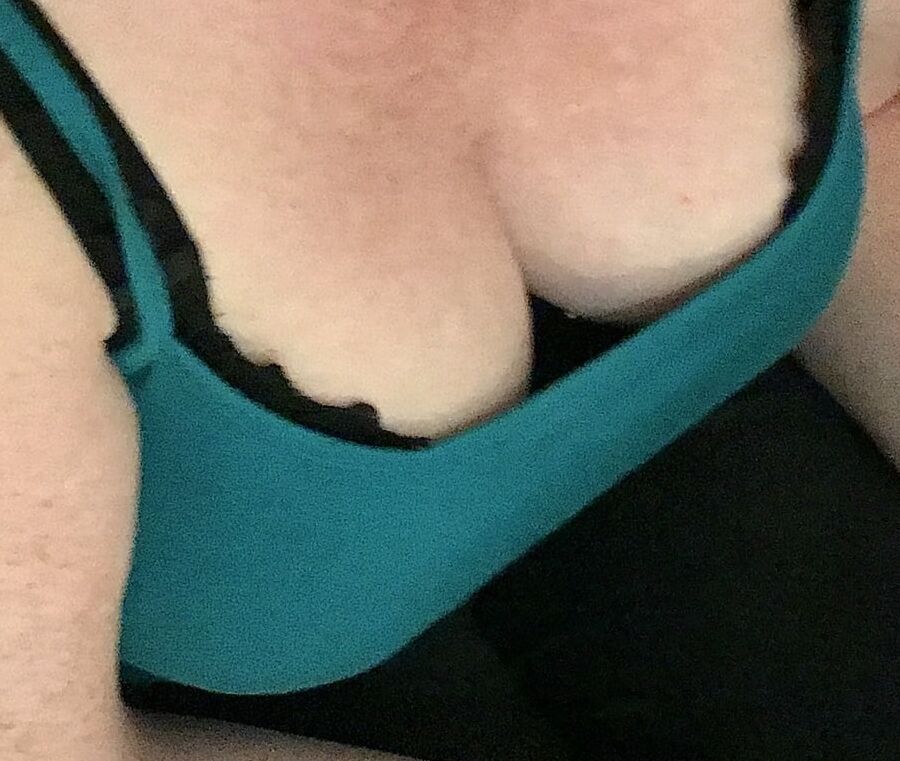 Sexy curvy blond with large boobs and huge areolas