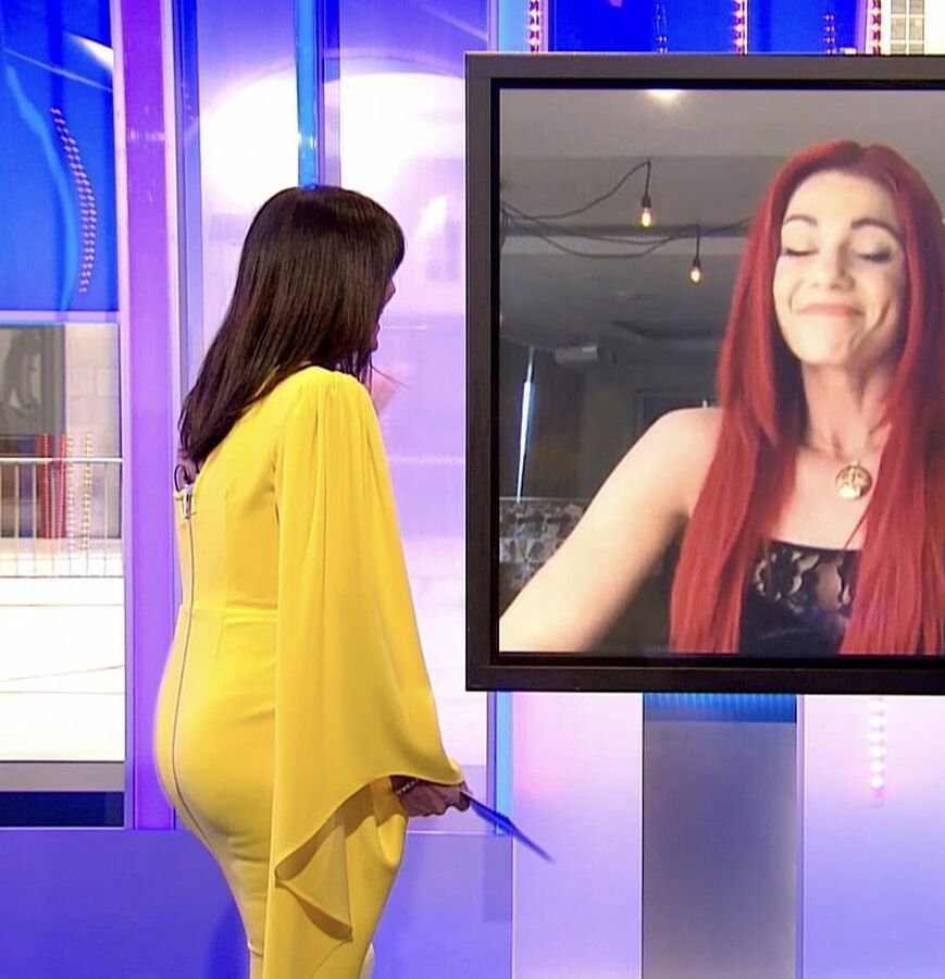 Davina McCall,Very tight yellow dress, The Big Night In