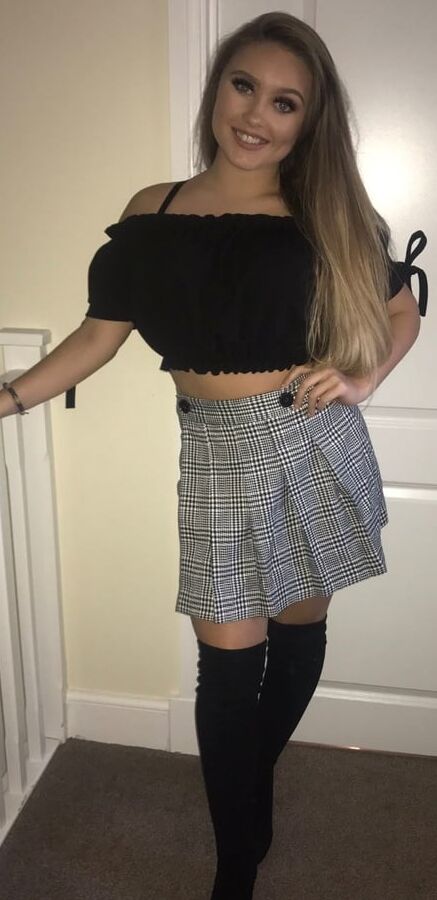 Dressed as schoolgirls
